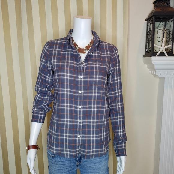 J. Crew Tops - JCREW STRETCH COTTON WOMENS THE BOY SHIRT, PLAID 2